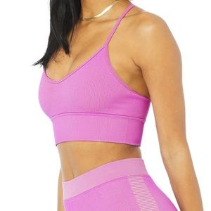 Alo Yoga Seamless Illusion Bralette, Electric Violet, Medium
